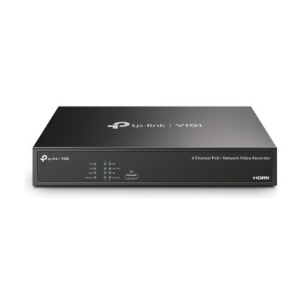 Grabador NVR Tplink VIGI NVR1004H PoE de 4 Canales 4K HDMI hasta 10TB